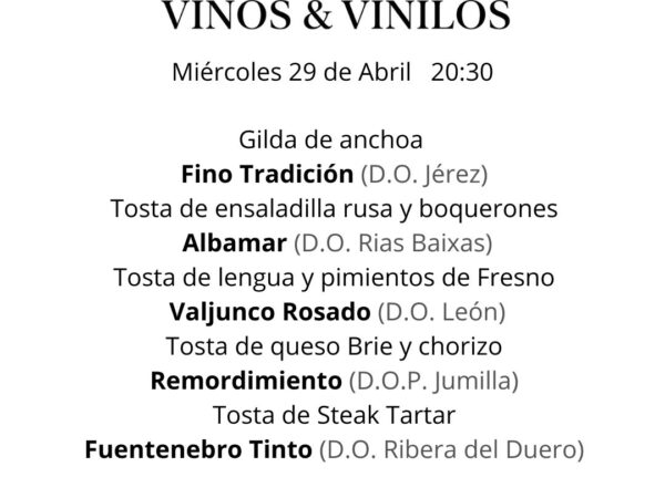 VINOS Y VINILOS